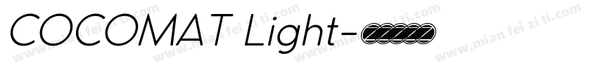 COCOMAT Light字体转换